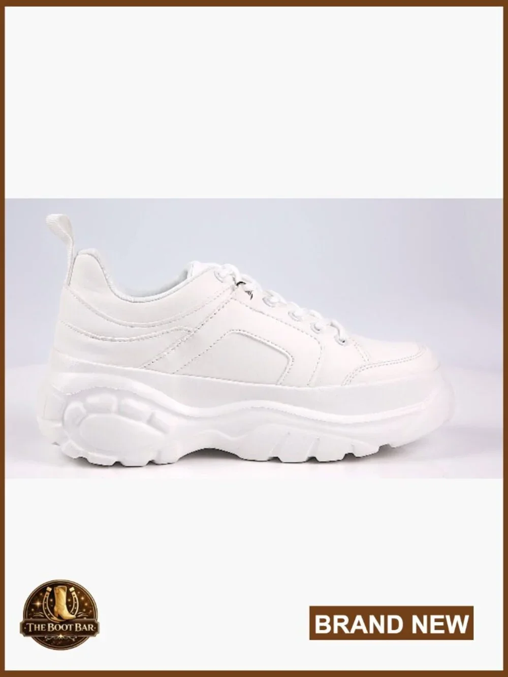 Chunky Platform Sneakers Lace-Up Walking Shoes Lightweight Comfortable